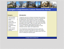 Tablet Screenshot of historicsurvey.lexingtonma.gov