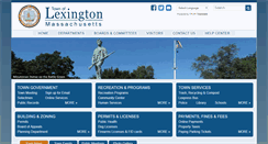 Desktop Screenshot of lexingtonma.gov